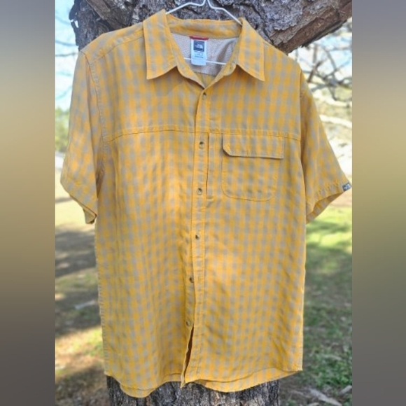 Columbia Other - Northface Mens Golden Checkered Men's Shirt Large
